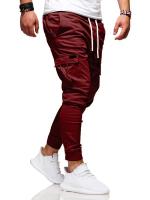 ❀ஐ㍿ Novos homens casual jogger calças 2022 streetwear carga sweatpants multi-bolsos dos de fitness ginásios harem lápis masculino