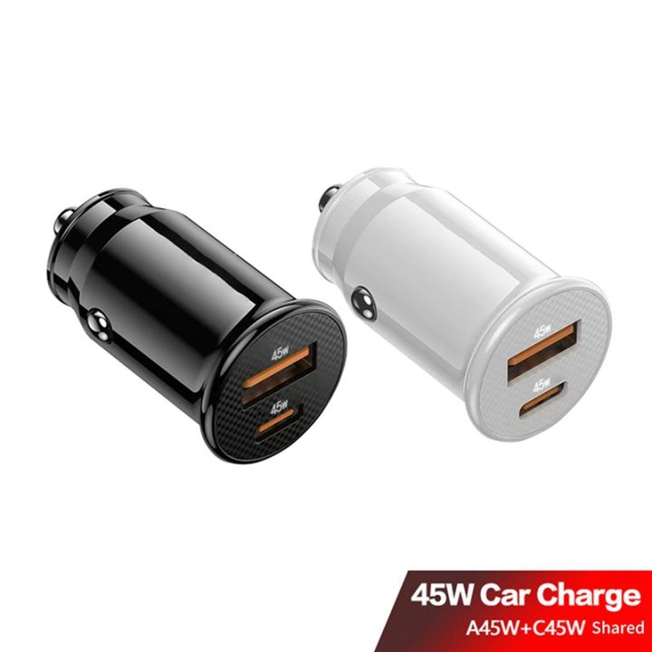 quick-charge-usb-c-car-charger-qc-4-0-45w-5a-type-pd-fast-charging-car-charger-black-bright