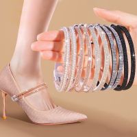 ❄ↂ▲ Anti-drop Heel Straps High Heels Shoe Band Drill Anti-loose for Women Adjustable Elastic Fixing Shoelace Diamond Shoe Decoration