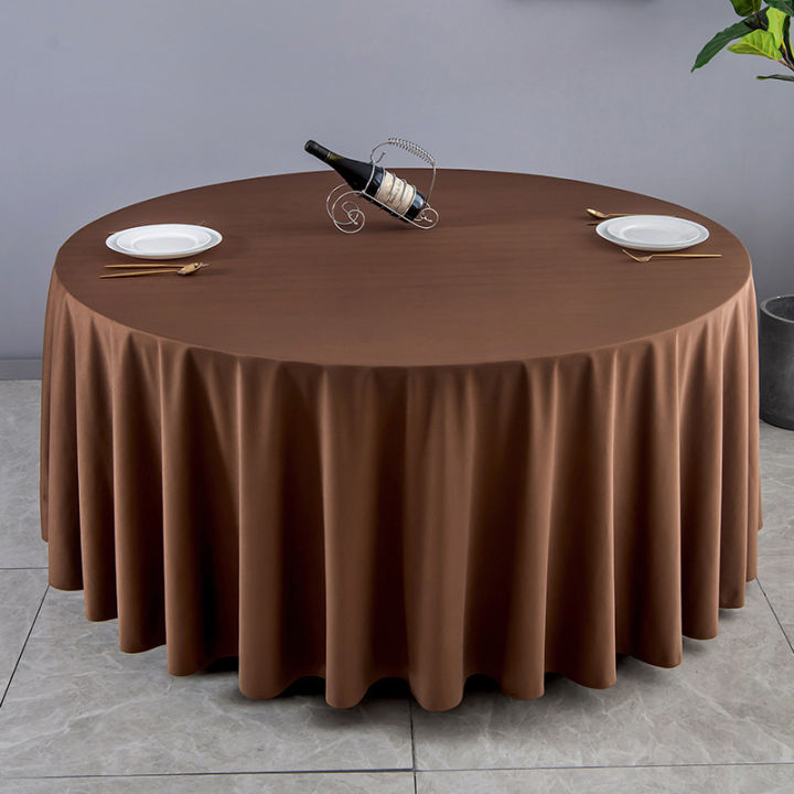 hot-ผ้าปูโต๊ะโรงแรมร้านอาหารร้านอาหารผ้าหนาใช้ในบ้านสองชั้นหรูหราเบาๆโต๊ะกลมขนาดใหญ่ผ้าปูโต๊ะ