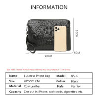 JEEP BULUO New Men Wallets Large Cow Leather Unisex Capacity Cell Phone Pocket Zipper Clutch Bag Passcard Male Business Purse