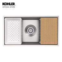 KOHLER Kitchen sink Prolific อ่างล้างจานสแตนเลส 1 หลุม รุ่นโปรลิฟิค K-5540X-S-NA