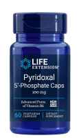 Life Extension  Pyridoxal 5-Phosphate ( Special form for Vitamin B6 ) 100 mg / 60 Vegetarian Capsules