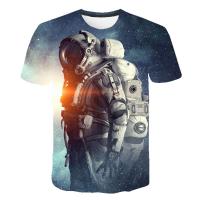 2023ใหม่นักบินอวกาศ T นักบินอวกาศ Starry Sky streetwear พิมพ์ TShirt COOL TEE