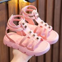 【hot】✕  1-8 Years Pink Sandals Toddler Baby Fashion Little Shoes Kids Toe Non-slip Beach