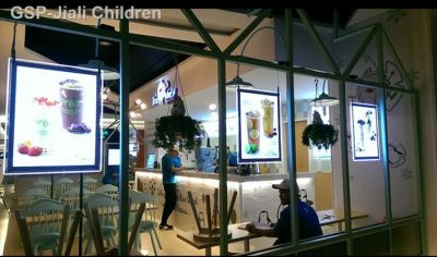 ♞กล่องไฟติดกล่องไฟติดหลังรถรุ่น Quadro De Cristal Magro Restaurant Loja Janela Frente Pendurado Led Iluminado