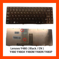 Keyboard Lenovo Y480 Black US แป้นอังกฤษ ฟรีสติกเกอร์ ไทย-อังกฤษ