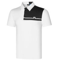 Summer Golf Clothing Mens Short Sleeve Golf T-Shirt Royal blue or White Color JL New Breathable Outdoor Leisure Sports Shirt