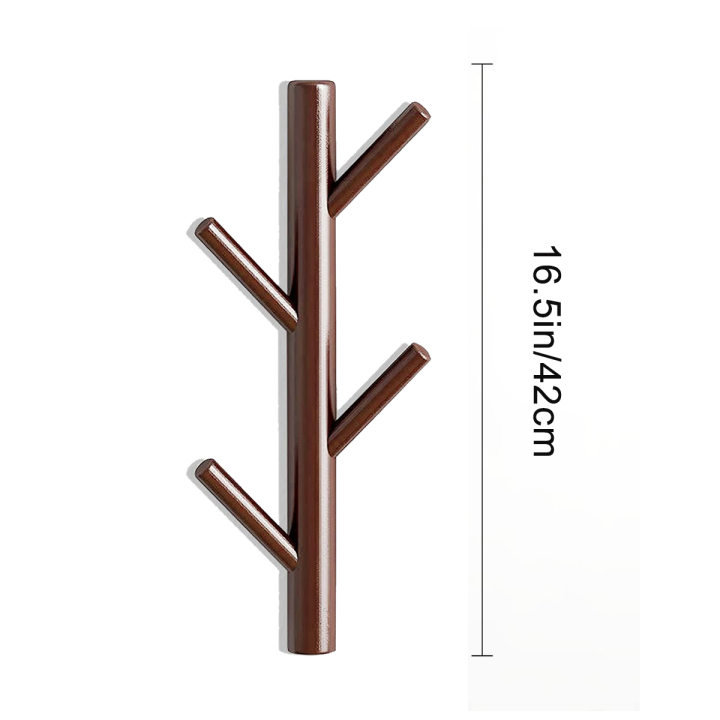 4-hooks-hanging-pegs-modern-wall-mounted-coat-and-hat-rack-entrance-coat-hook-no-punching-household-branch-coat-rack-wood-hook-wall-decor-hanger-for-bedroom-3-pack-brown