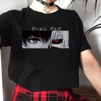 Tokyo Ghoul Anime Manga Goth Tshirt Kaneki Ken Cartoon Nice Loose Tshirts Gothic Camiseta De Mujer T Shirt