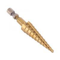 【】 zsdcpt 1pc HSS Step Drill Bit High Speed Steel Titanium Coated Step Drill Bit Hole Cutter Hex Shank Power Tools 3-13mm