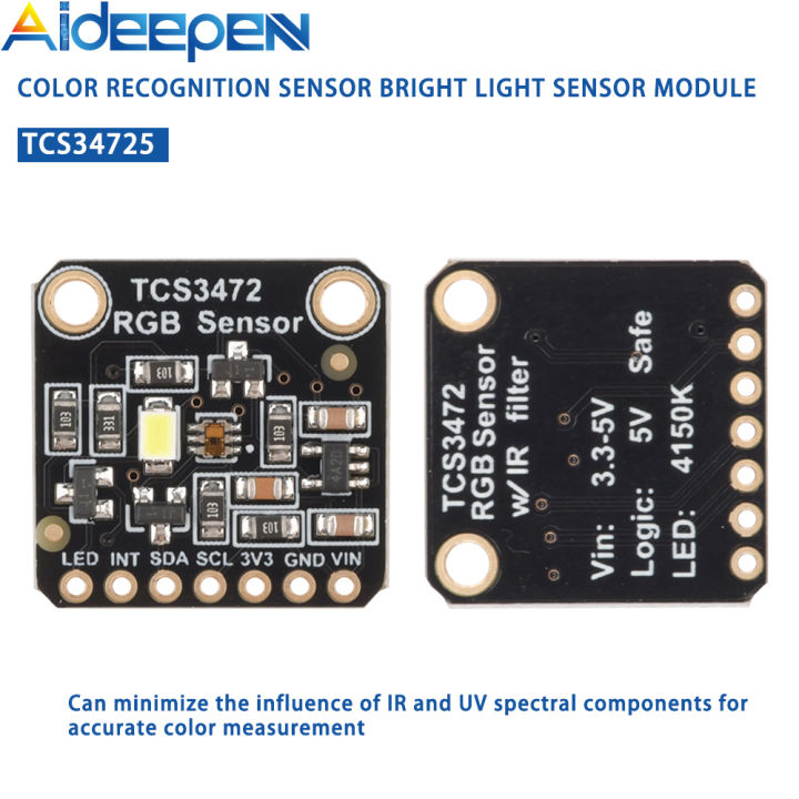 【Ready Stock】Original Aideepen TCS34725 Color Recognition Sensor Bright ...