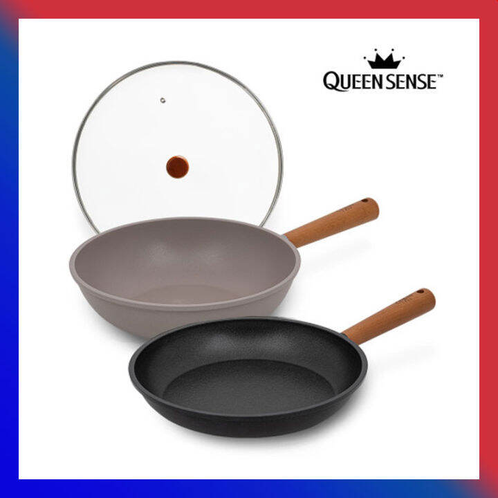 [QUEEN SENSE] ARENA IH frying pan 2 SET / Kitchen non stick pan wok pot