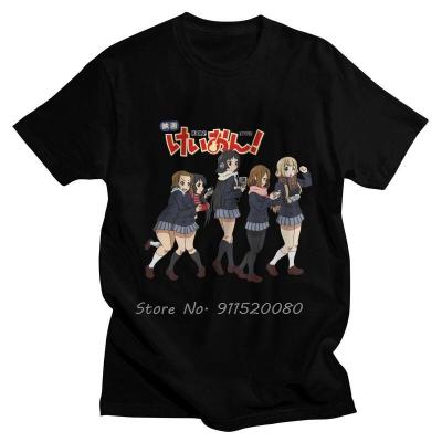 K-On Tshirts Men Fashion Tees Top Cotton T Shirts Japanese Anime Manga Keep On Keep On Singing Songs T-Shirts Gift