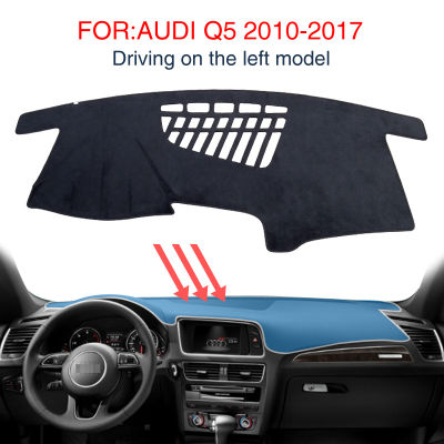 Dash Mat Dashmat for AUDI Q5 2010-2017 Accessories Anti-Slip Black Car Car Dashboard cover dashboard pad Sunscreen insulation