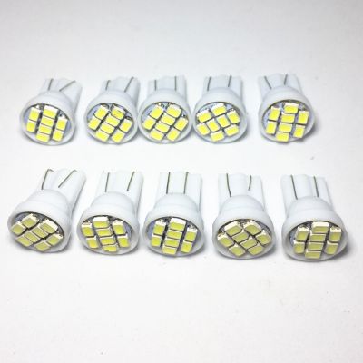 【CW】10pcs T10 LED W5W car Boot light parking light 8SMD 1210 LED W5W Motorcycle lamp 192 168 Wedge Indicator Lamps Door light DC 12V