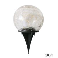 LED Solar Round Ball Light Waterproof Outdoor Garden Underground Path Ground Spike Plug Lamp Courtyard Decoration