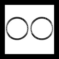 ○✢► For Z4 E89 2009-2016 Carbon Fiber Car Door Speaker Trim Loudspeaker Decoration Sticker Accessories