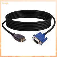 JIANGF 1-5m คุณภาพสูงสุด 1080P ครับ ดิจิตอล HDMI เข้ากันได้กับตัวแปลง VGA สายอะแดปเตอร์ AV แสดงผลออก ชายกับชาย