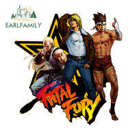 EARLFAMILY 13ซม. X 12.4ซม. สำหรับ The King Of Fighters สติกเกอร์ติดรถยนต์พันรถด้วยไวนิลรถจักรยานยนต์แบบ DIY หน้าต่างบดเคี้ยว