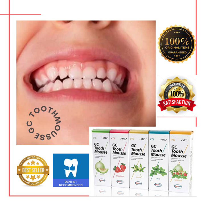 GC TOOTH MOUSSEANTI CAVITYTODDLERSBABIESMILK TEETHSTAINSWHITE
