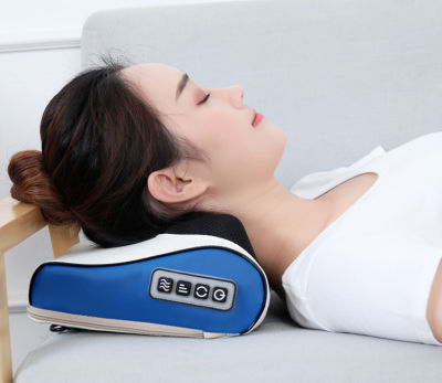 Infrared Heating Neck Shoulder Back Body Electric Massage Pillow Shiatsu Massager Device Cervical Healthy Massageador Relaxation
