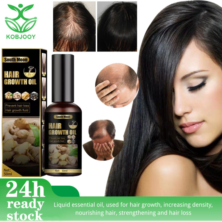 Liquid essential oil, used for hair growth, increasing density