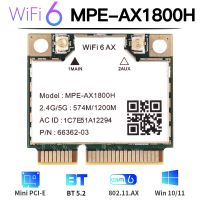 WiFi 6 AX1800H Mini pcie Dual Band Network Adapter Bluetooth 5.2 Wireless Card Wi-Fi 6 2.4G/5GHz For Laptop/PC Like AX210