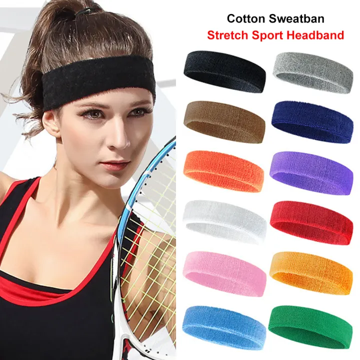 ついに入荷 Sweatbands Headbands Compatible With Men Women Sweat Band Moisture Wicking Cotton Terry