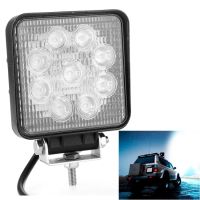 AutoAccessories Bridgelux 2150lm ไฟ LED สีขาว9ดวงโคมไฟวิศวกรรมกันน้ำ IP67ไฟสำหรับรถ SUV DC 10-30V