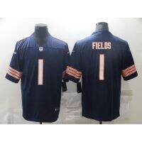 New high-quality and most popular jerseys NFL Chicago Bears 1 Justin Fields Navy Blue Orange White Player Football Jersey