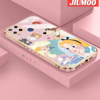 JIUMOO เคสสำหรับ Realme C15ลายหิมะสีขาวใหม่พื้นผิวขอบสี่เหลี่ยมเคสนิ่มซิลิกาเจลกันกระแทกเคสมือถือรวมทุกเลนส์กล้องถ่ายรูปฝาครอบป้องกัน