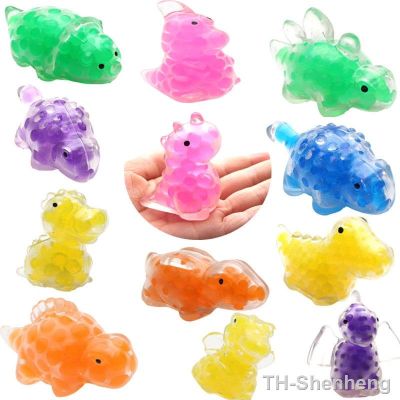 【LZ】✷  5PCS New Bead Ball Dinosaur Pinch Music Creative Release and Decompression TPR Elastic Creative Unique Children   adults Toy