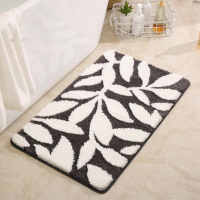 Indoor Doormat พรมตกแต่งบ้าน พรมตกแต่งห้อง พรมเช็ดเท้าสี่เหลี่ยมผืนผ้า ขนาด 60*40 Cm. นุ่มสบาย มีแผ่นตาข่ายกันลื่นด้านล่างของพรม พรมเช็ดเท้ากันลื่นอย่างดี Door Mat with Non-Slip พร้อมส่ง