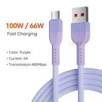 6a Usb Type C สายเคเบิล100W/66W Fast Pro Phone 13สำหรับสายชาร์จข้อมูล Samsung Xiaomi 14 S22 Iphone 480Mbps