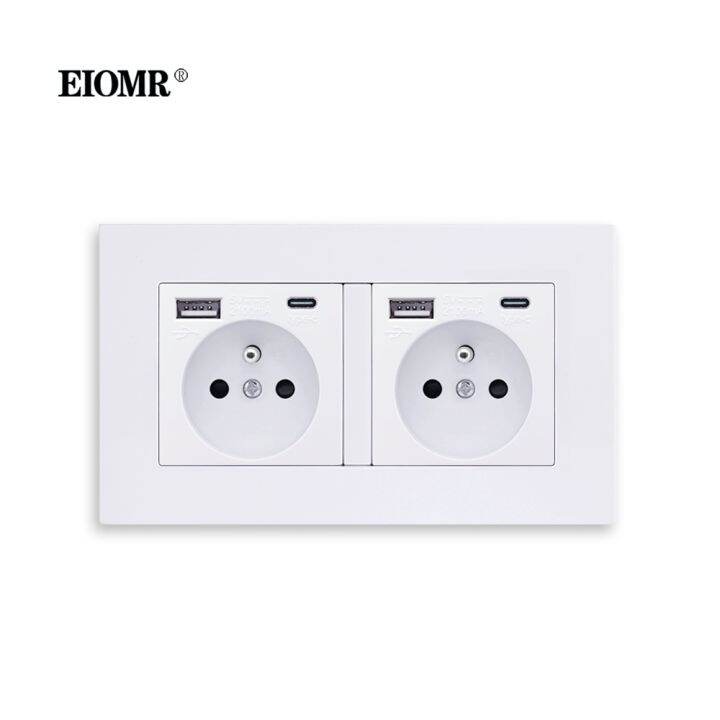 new-popular89-eiomr-ภาษาฝรั่งเศสคำ-usb-double16a-5v-2100ma-usb-พอร์ตซ็อกเก็ตไฟฟ้า146mmx86mmstandard-ประเภท-coutlet