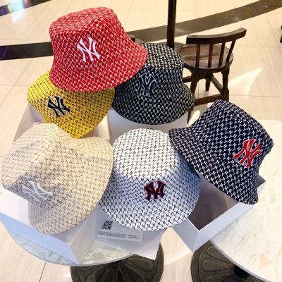 Ny หมวก เอ็นวาย MLB New York Bucket หมวกบักเก็ต ใส่ได้ 2 ด้าน (2 in 1) หมวกปีกกว้าง งานคุณภาพดี 100% ใส่ง่าย สะดวกสบาย หมวกกันแดด หมวกแฟชั่น Fashion Bucket 2565