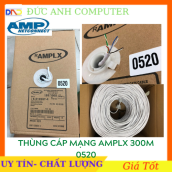 Thùng cable cáp mạng AMP CAT 5E UTP 305m 0520- ĐI Được Tối Đa 30m