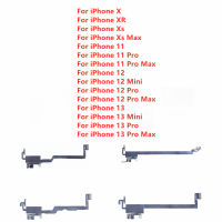 เซนเซอร์ยืดหยุ่นได้ Cahaya untuk X XS 11 12 13 Pro Max XR Fungsi Pengiktirafan Wajah หูฟัง Kosong Kabel ลำโพงหูฟังสายเคเบิลงอได้