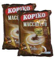 KOPIKO Macchiato 3in1 Mixed Coffee โก้ปิโก้ มัตคิอาโต ทรีอินวัน คอฟฟี่ 24g. x 20ซอง (2แพค)