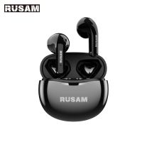 《Miss you electronic》 RUSAM AR40 TWSHeadphones5.2Earphones Touch Control ชุดหูฟังไมโครโฟนกล่องชาร์จ300MAhMicrophone Accessories