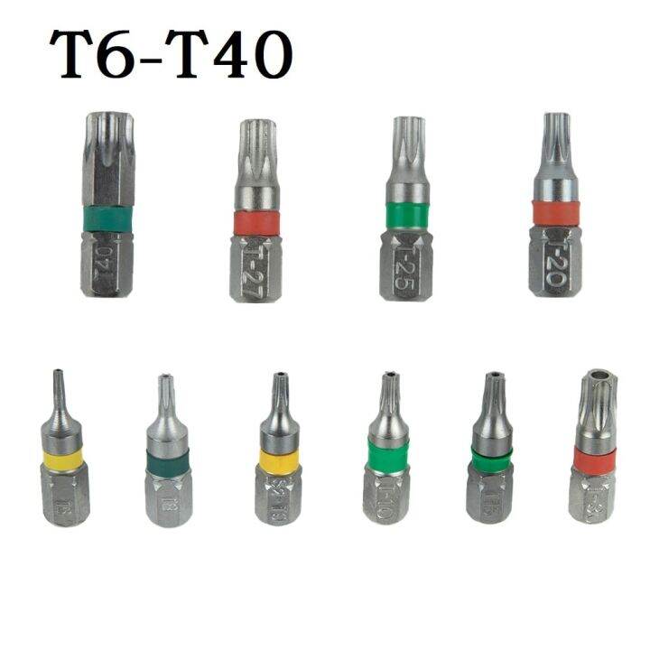 4ชิ้นไขควงไขควง-torx-1-4-ก้านหกเหลี่ยมโลหะผสมเหล็กไขควงไขควงหัวทอร์กซ์ปลอดภัยเครื่องมือมือไขควงไขควง-torx