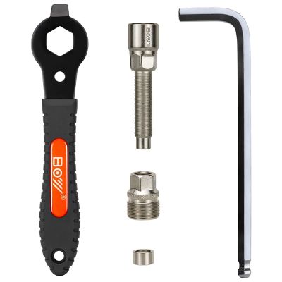 BOY Bicycle Crank Puller for Pulling Square Taper Cranks and Spline Crank Removal, with 8mm Hex Wrench