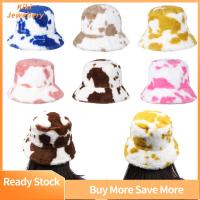 KIKI เครื่องประดับกลางแจ้งอบอุ่นหนาหมวกชาวประมงหมวกสตรีนุ่ม Topi Bucket ขน Faux