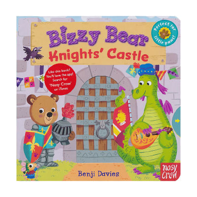 Bizzy bear is very busy knights and Castle childrens English picture book paperboard mechanism Book Childrens English Enlightenment learning English original book