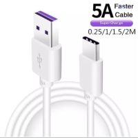 (BillBill)สายชาร์จเร็ว สายข้อมูล สายชาร์จสำหรับหัวเหว่ย Type C 5A Data cable ของแท้ รองรับชาร์จเร็ว สำหรับรุ่น  และแอนดรอยรุ่