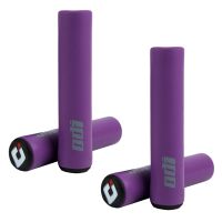 2X ODI MTB Bicycle Grip Silicone Handlebar Grips Shock-Absorbing Soft Mountain Bicycle Grip Bike Accessories Purple