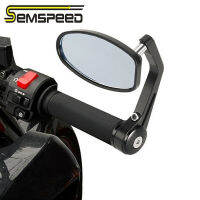 SEMSPEED สำหรับฮอนด้า ADV150 FORZA PCX CLICK 150 125 Vario XADV750 CB650F CB650R CBR550F CB300F CB300R 22mm 7/8 Handbar End กระจกมองหลัง