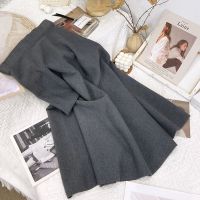 【HOT】❃✸ Knit Half-body Skirt Womens New And Fashion Waist Wool A-line Skirts Thick