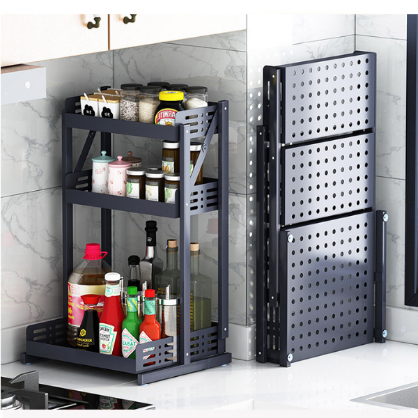 Kitchen Rack Spice Rack Organizer Foldable Rack Kitchen Organizer Rack